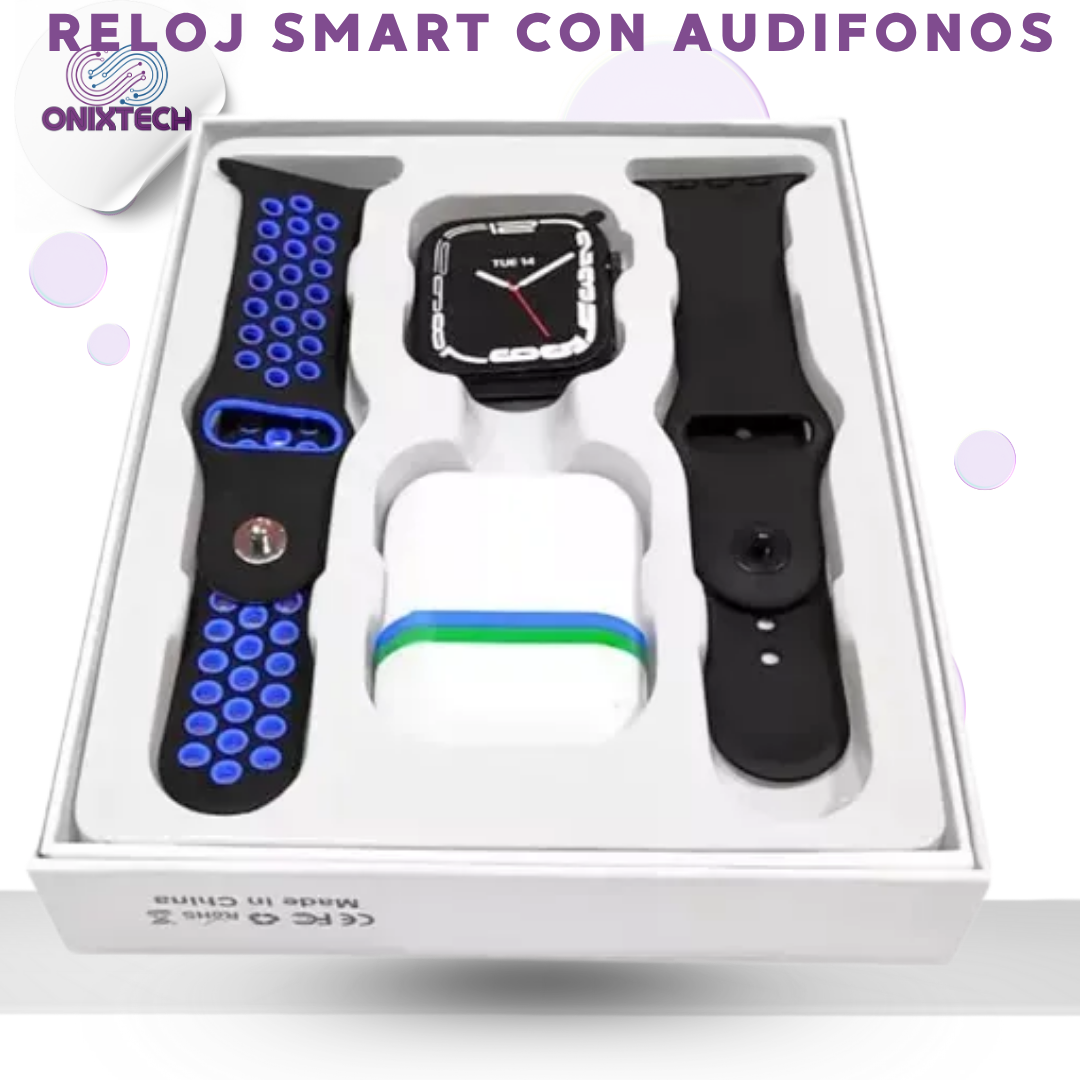 RELOJ SMART CON AUDIFONOS